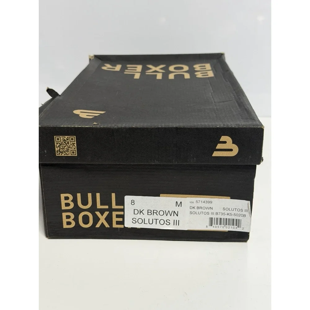 Bull Boxer Men's Size 8 Brown Two Tone Leather Solutos III Orginal New